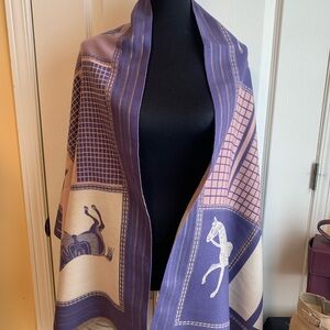 cashmere like blanket /wrap /Scarf Horses